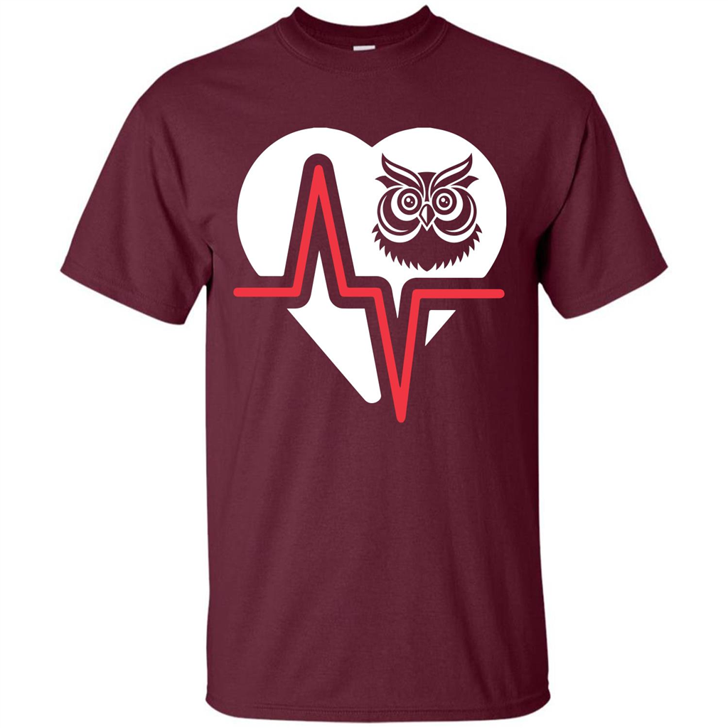 Owl T-shirt Maroon