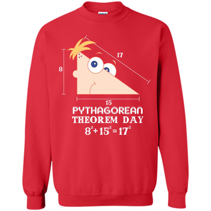 Pythagorean Theorem Day T-shirt Red