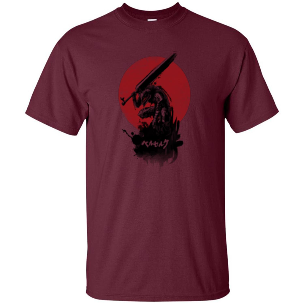 Red Sun Swordsman T-shirt Maroon