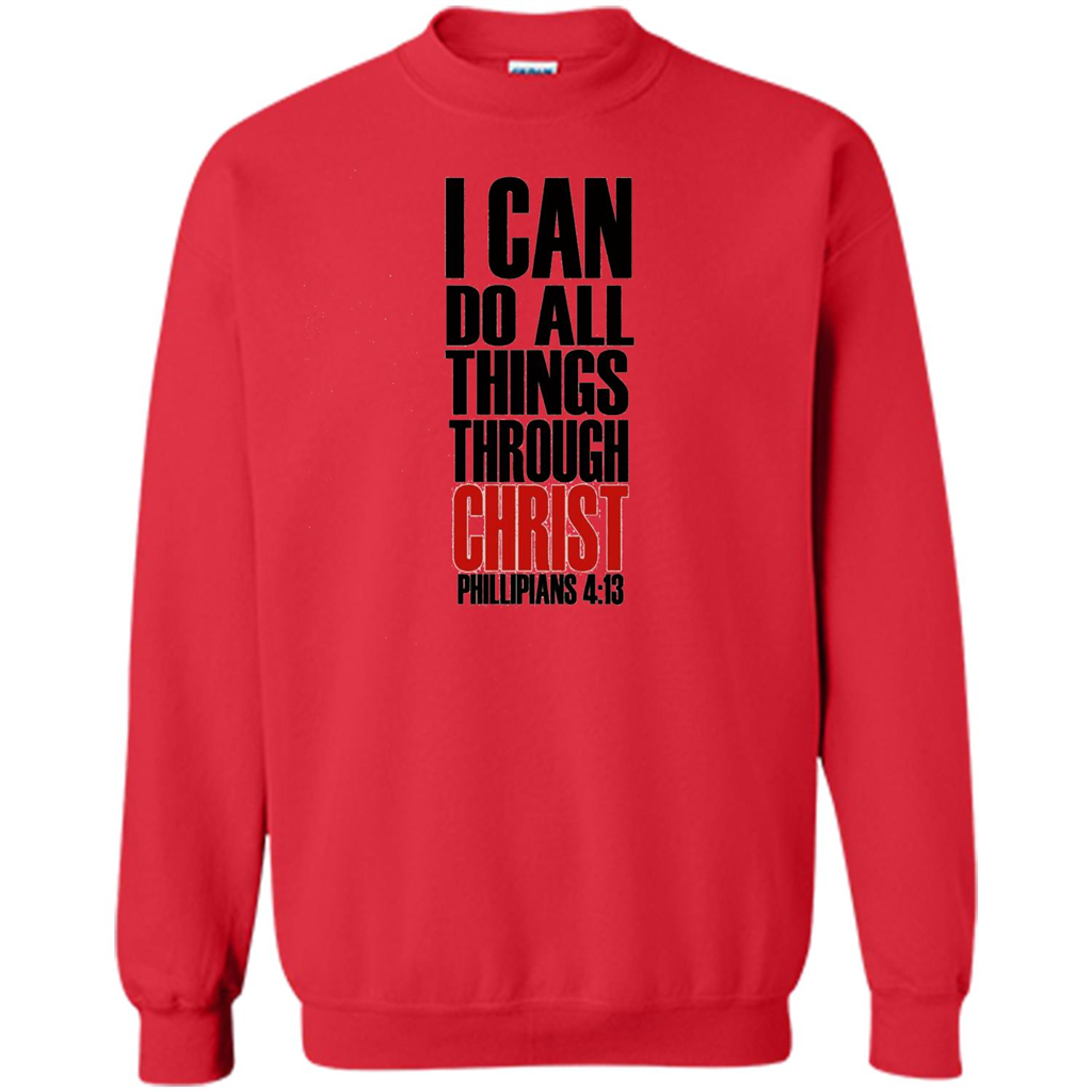 Christian T-Shirt I Can Do All Things Through Christ Red