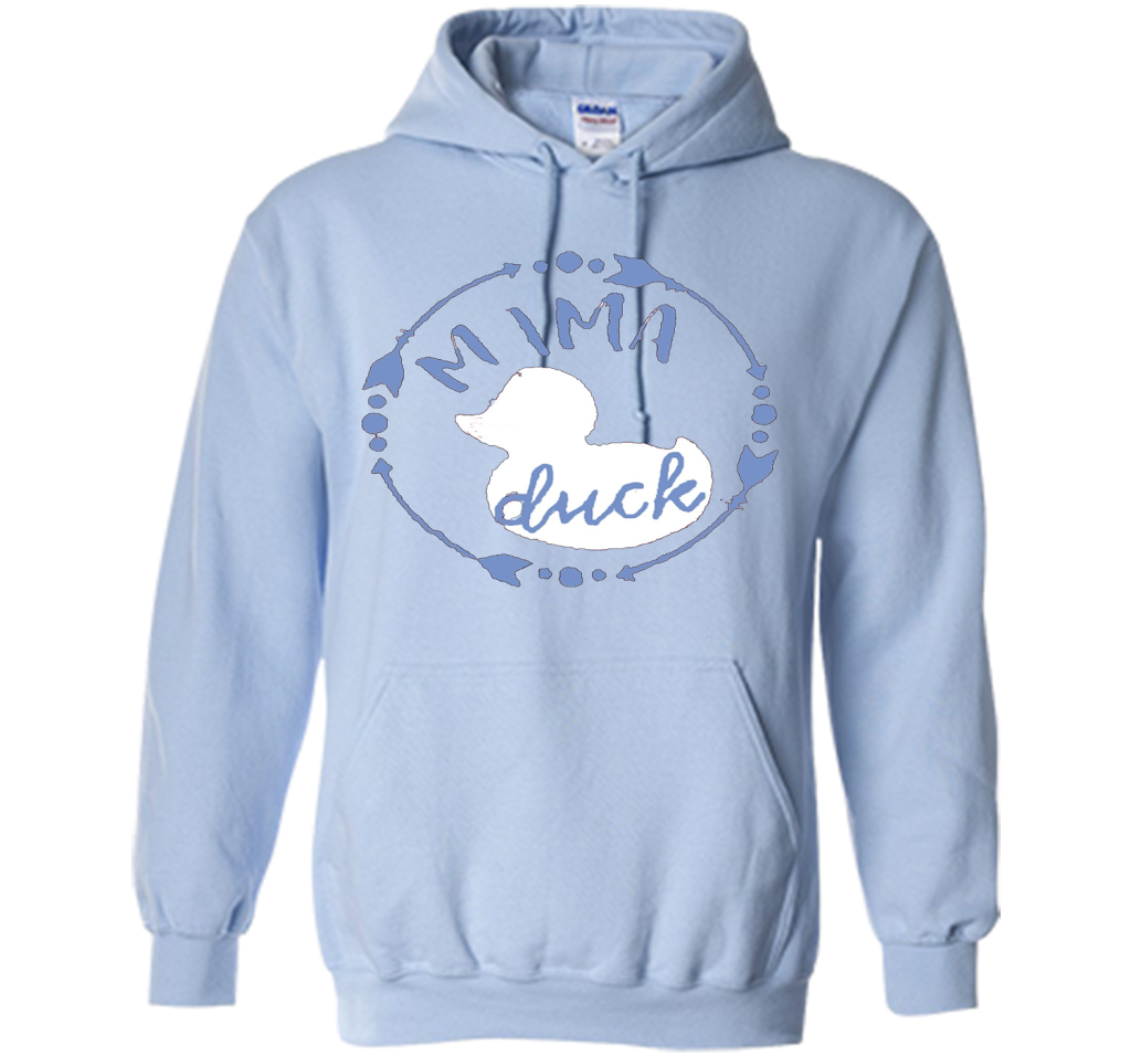 Women's Mama Duck TShirt, Mama Duck Plaid Shirt, Matching Fa shirt Light Blue