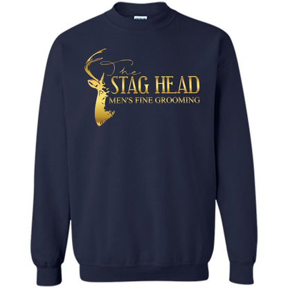 The Stag Head Men's Fine Grooming T-shirt Navy