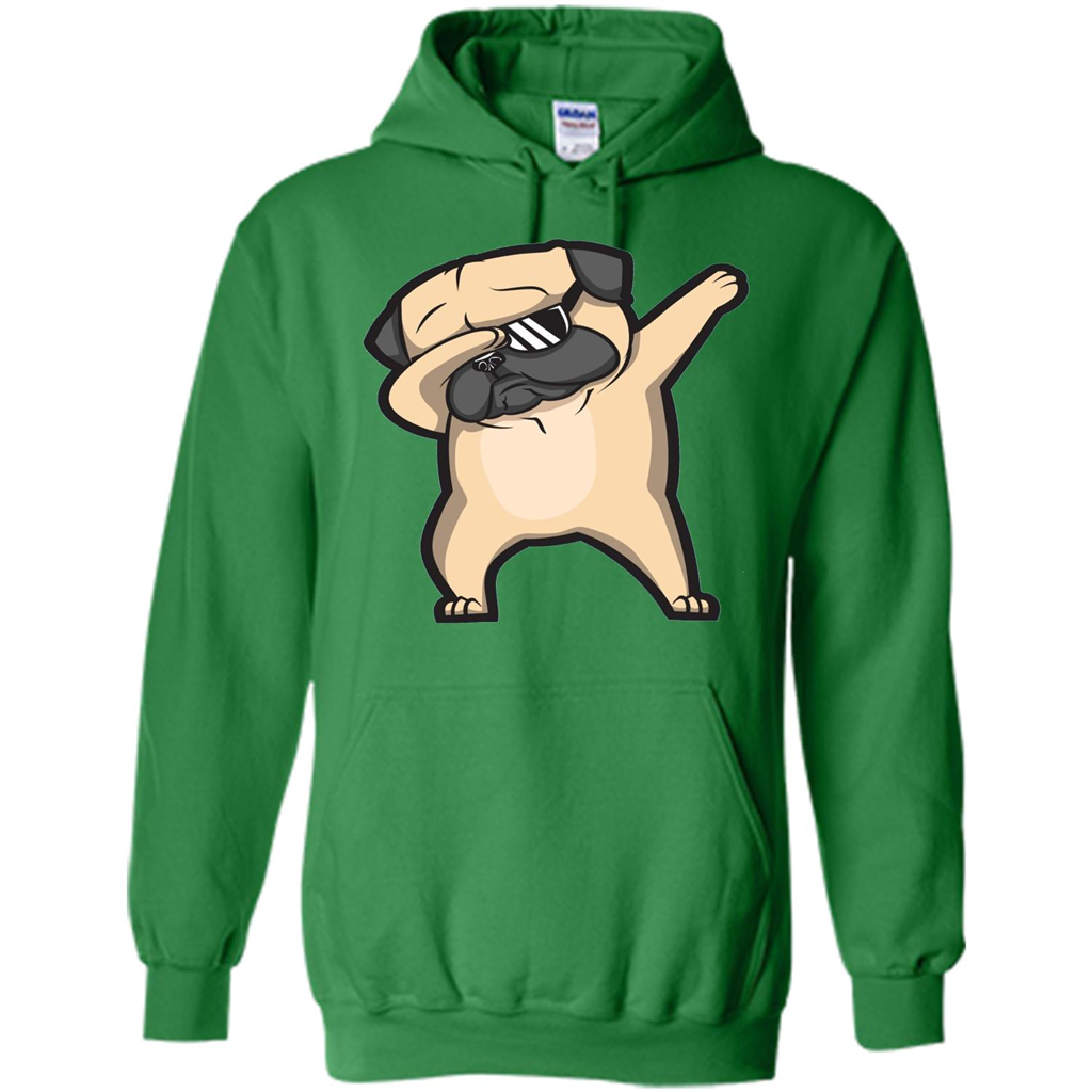 Dabbing Pug Shirt - Cute Funny Dog Dab T-shirt Irish Green