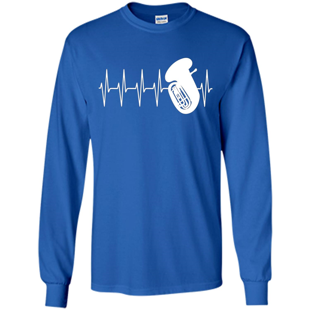 Heartbeat Tube Sousaphone T-shirt Royal