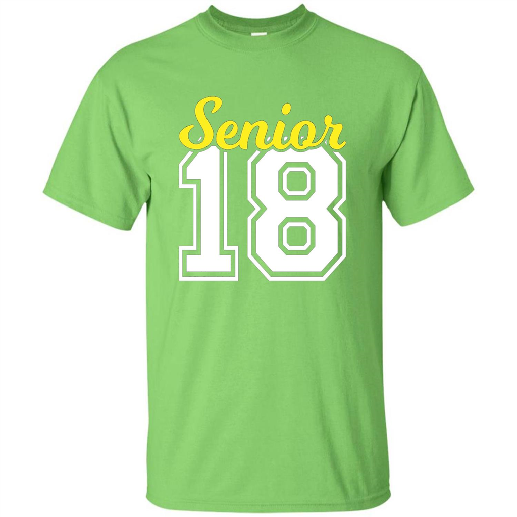 Senior Class of 2018 Jersey Style T-shirt Lime
