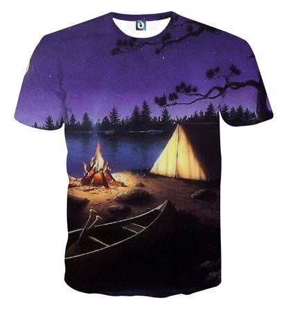 Campfire Outdoor Camping Unisex 3D T-shirt
