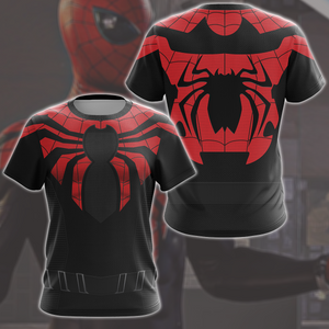 Spider-Man 2 Peter Parker Superior Suit Cosplay Video Game All Over Printed T-shirt Tank Top Zip Hoodie Pullover Hoodie Hawaiian Shirt Beach Shorts Joggers 01 T-shirt S