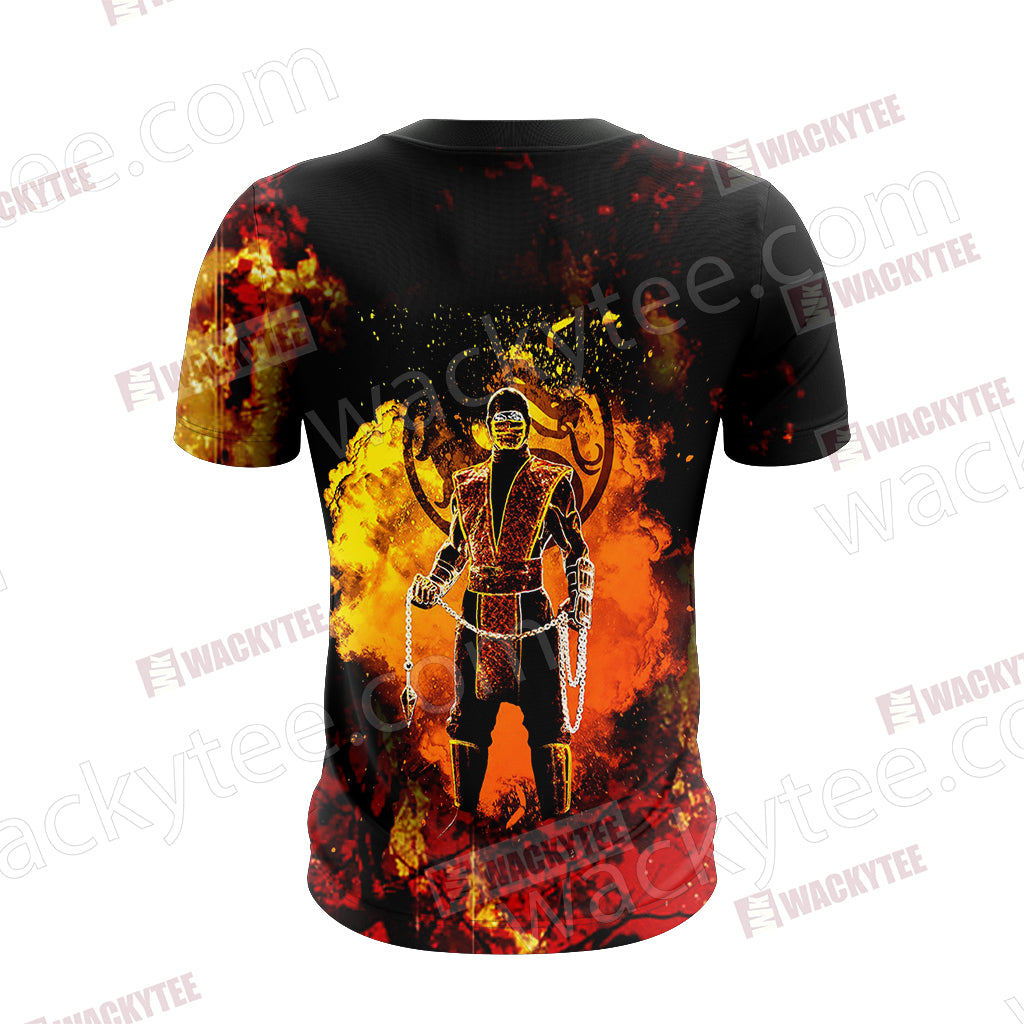 Mortal Kombat Scorpion New Version Unisex 3D T-shirt