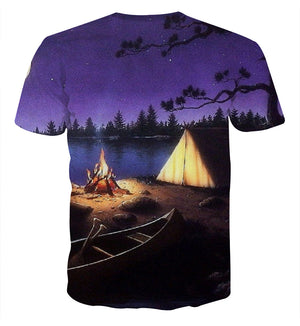 Campfire Outdoor Camping Unisex 3D T-shirt