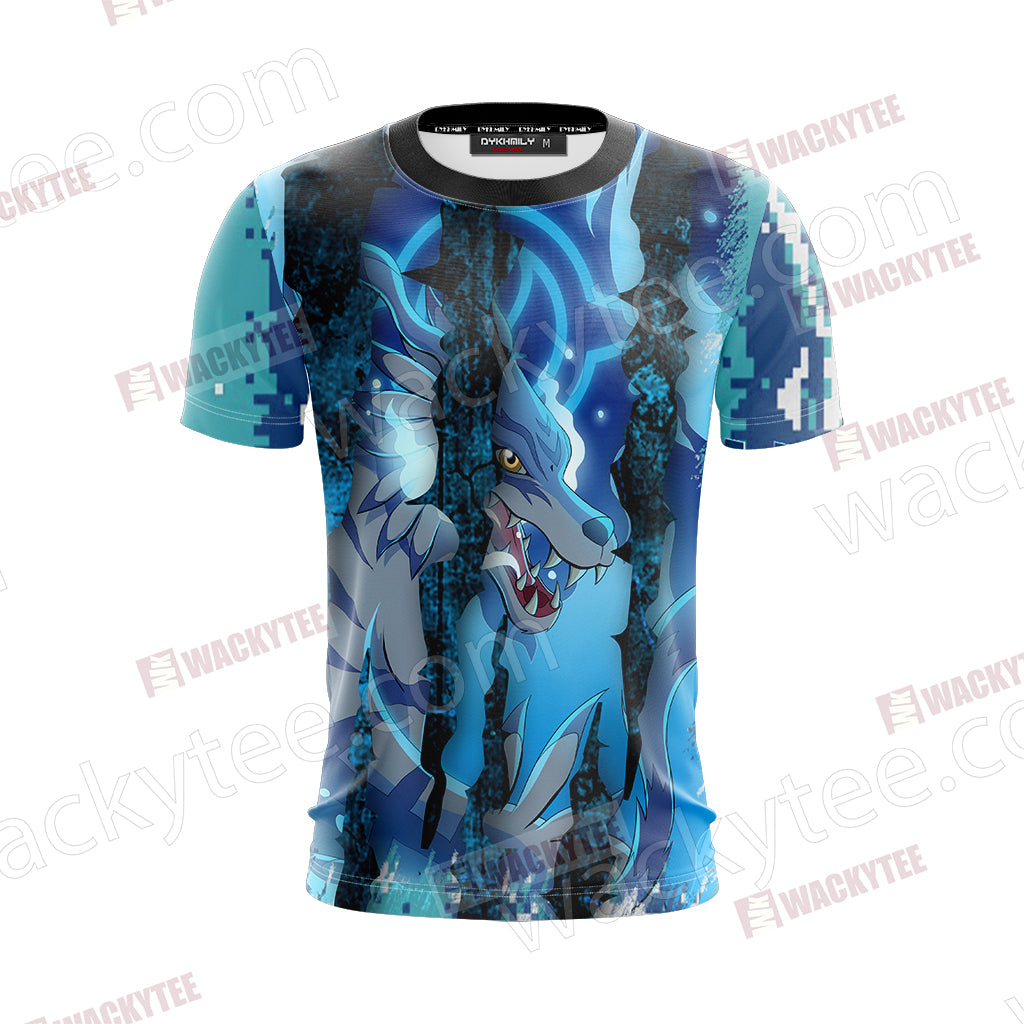 Digimon - Garurumon New Unisex 3D T-shirt