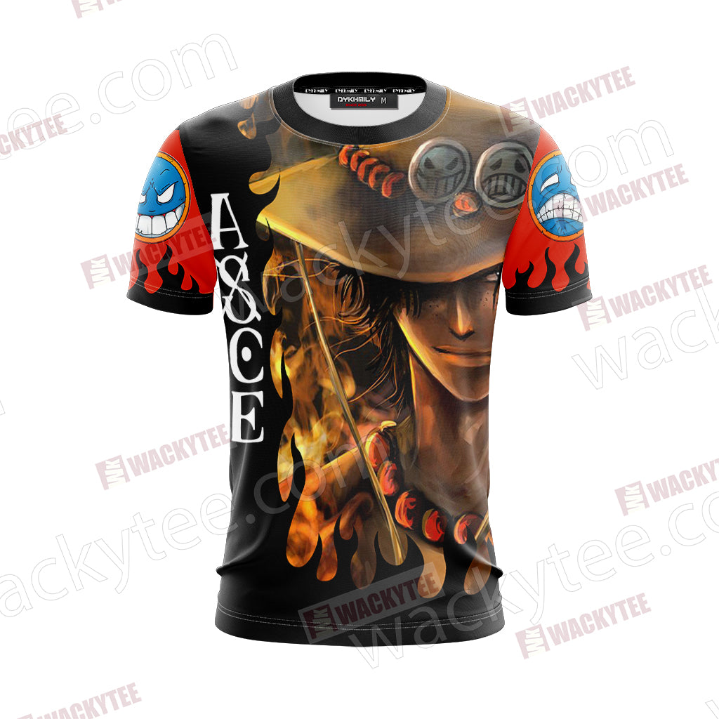 One Piece - Ace New Look Unisex 3D T-shirt