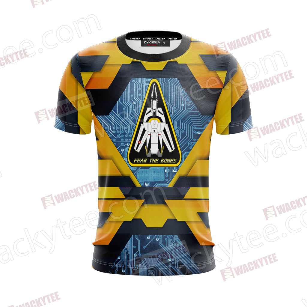 The Super Dimension Fortress Macross - Fear The Bones Unisex 3D T-shirt