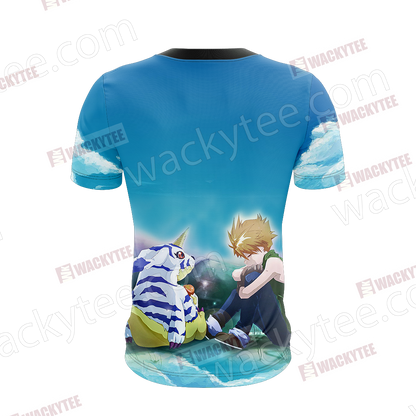 Digimon Matt And Gabumon Unisex 3D T-shirt