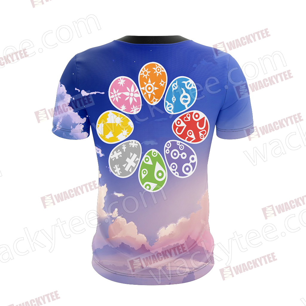 Digimon Eggs Unisex 3D T-shirt