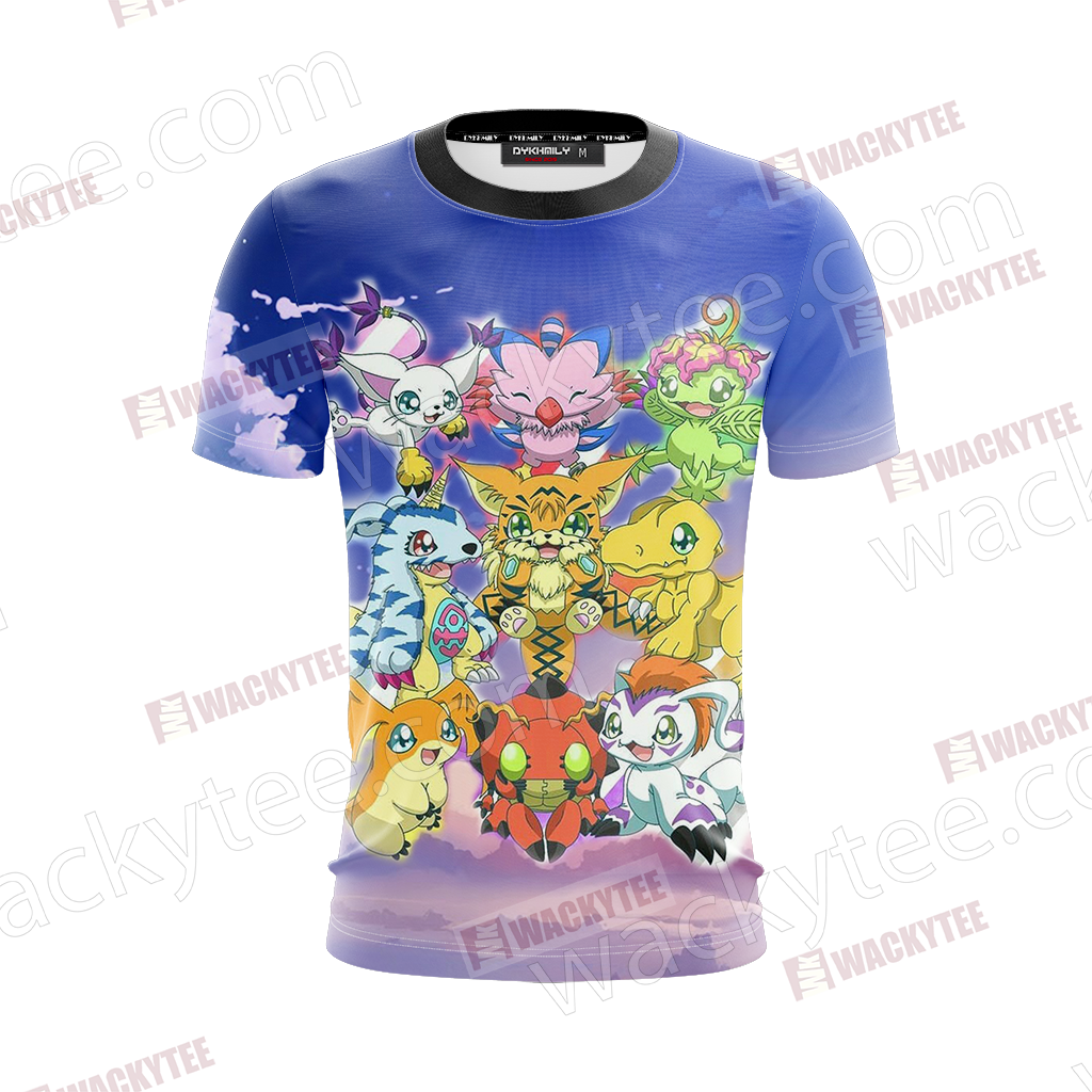 Digimon Eggs Unisex 3D T-shirt