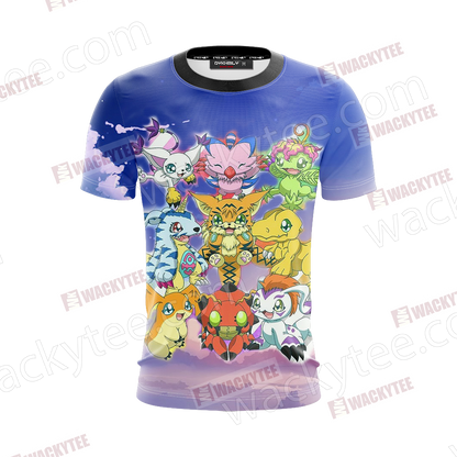 Digimon Eggs Unisex 3D T-shirt