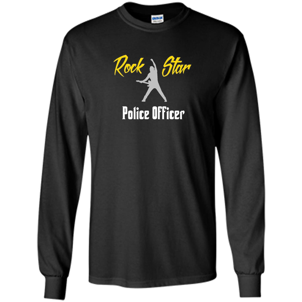 This Guy Is A Rock Star Police Officer T-shirt Black