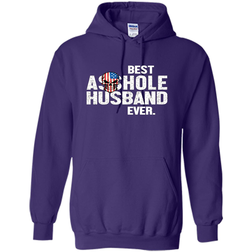 Best Asshole Husband Ever Funny T-shirt Purple
