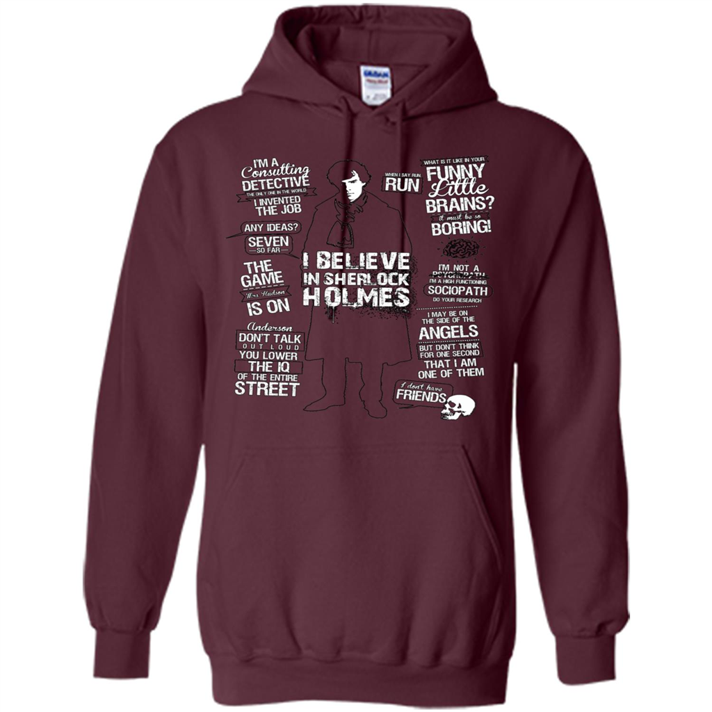 Detective Quotes To A Great Mind Nothing Is Little T-shirt Maroon