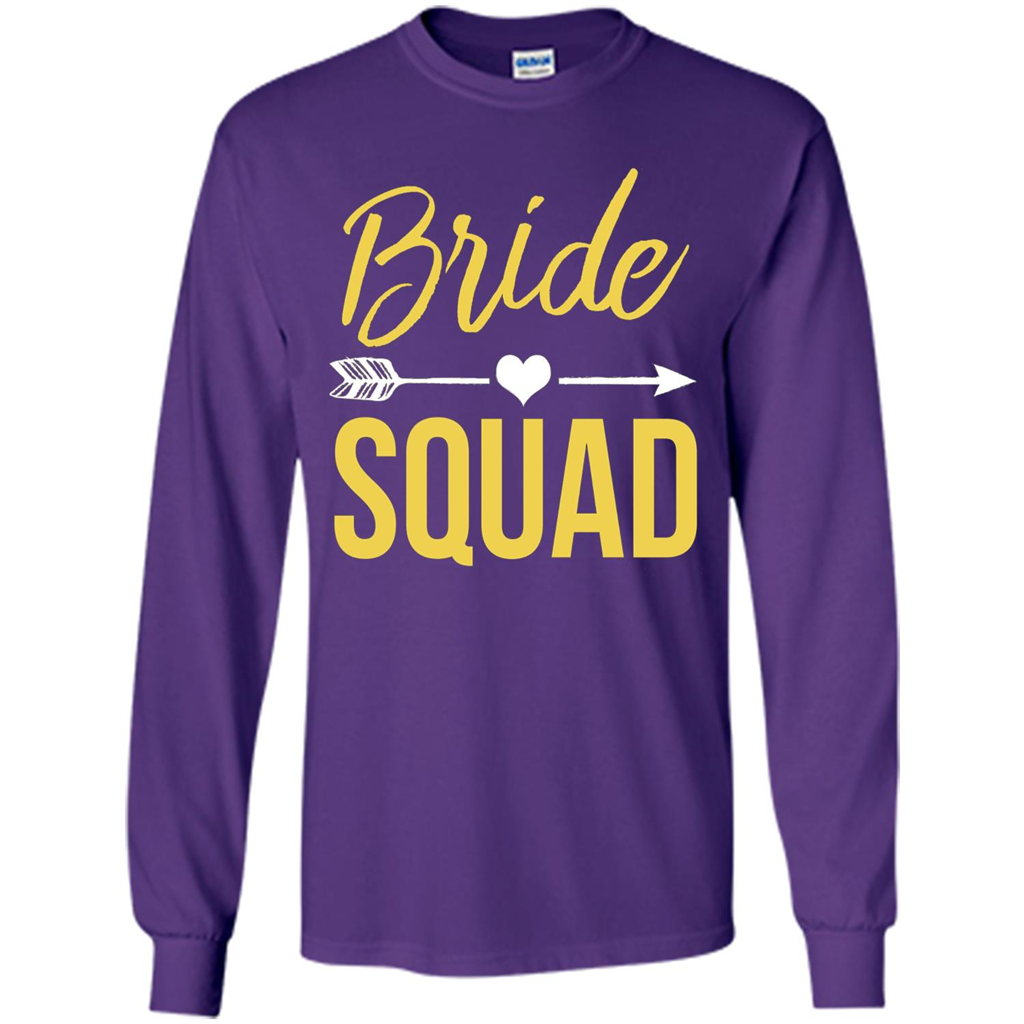 Bachelorette Party T-Shirts Bridesmaids Bride Squad T-Shirt Purple