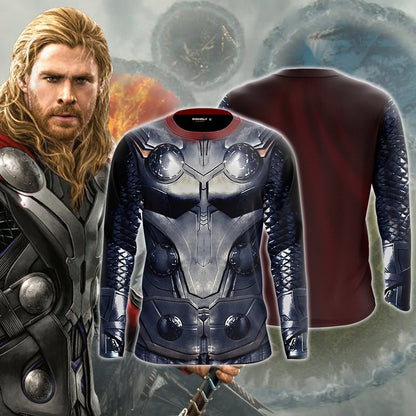 Thor Cosplay 3D Long Sleeve Shirt 2XL