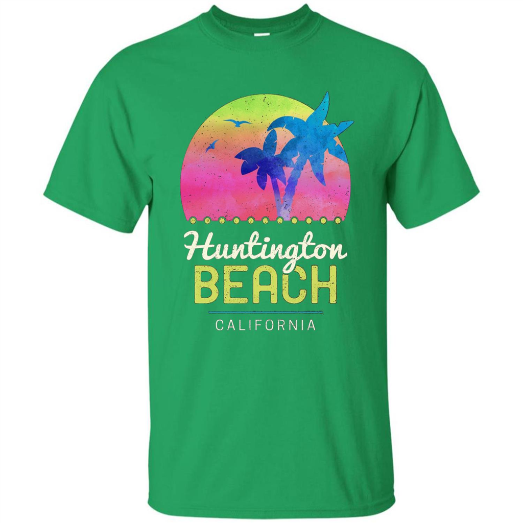 Huntington Beach California T-shirt Irish Green