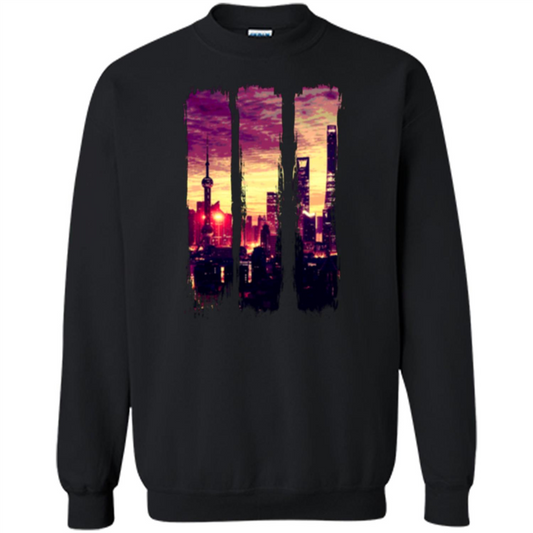 Sunset City T-shirt Black