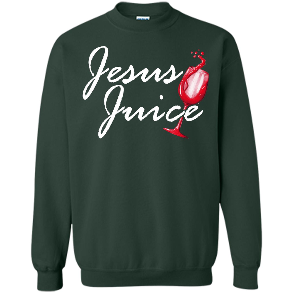 Wine T-shirt Jesus Juice Forest Green