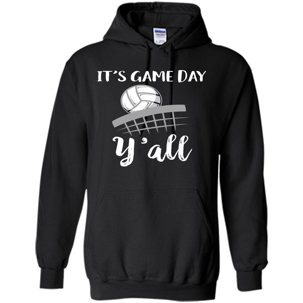 Volleyball Lovers T-shirt It's Game Day Y'all Tshirt Black