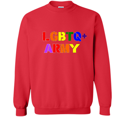 LGBTQ+ Army T-Shirt cool shirt Red