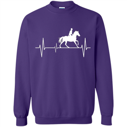 Horse Riding Heartbeat T-shirt Orange