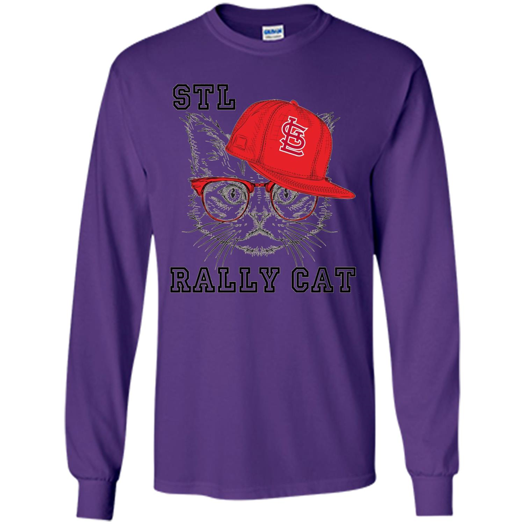 STL Rally Cat T-Shirt Saint Louis Rally Cat T-shirt Purple