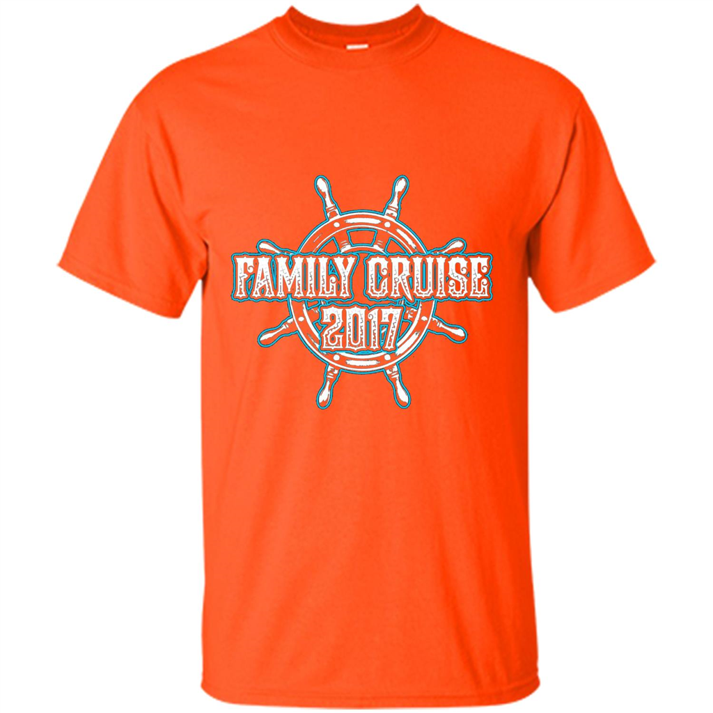 Family Cruise 2017 T-Shirt Family Vacation T-shirt Orange