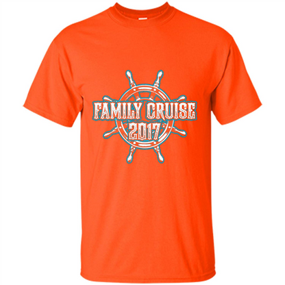 Family Cruise 2017 T-Shirt Family Vacation T-shirt Orange