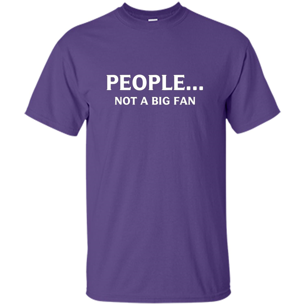 Introvert T-shirt Funny People Not A Big Fan T-shirt Purple