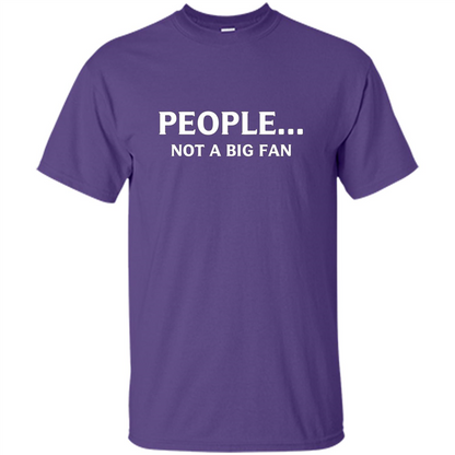 Introvert T-shirt Funny People Not A Big Fan T-shirt Purple