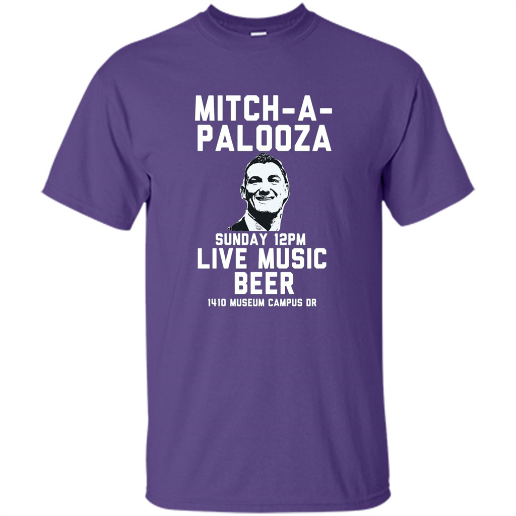 Mitch-a-palooza Live Music Beer T-shirt Purple