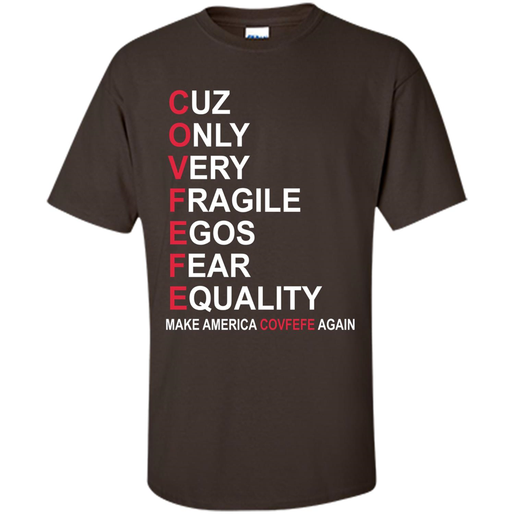American T-shirt Make America Covfefe Again Dark Chocolate