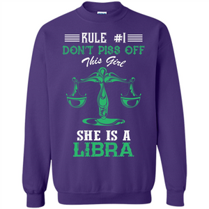Libra T-shirt Rule Dont Piss Off This Girl T-shirt