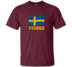 Swedish Flag, Sverige Souvenir Vintage T-Shirt t-shirt