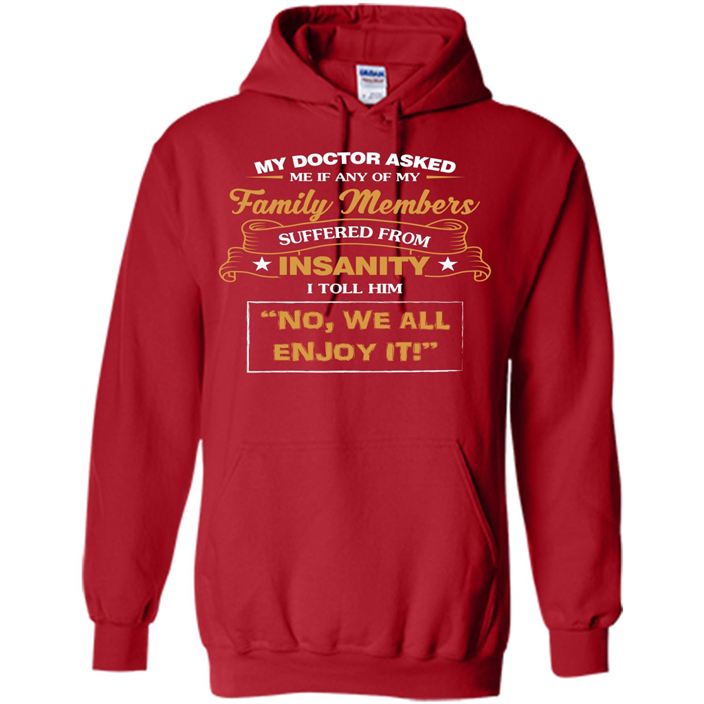 Family T-shirt We All Enjoy It Red
