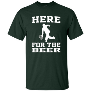 Funny Bowling Drinking Shirt Here For The Beer T-shirt