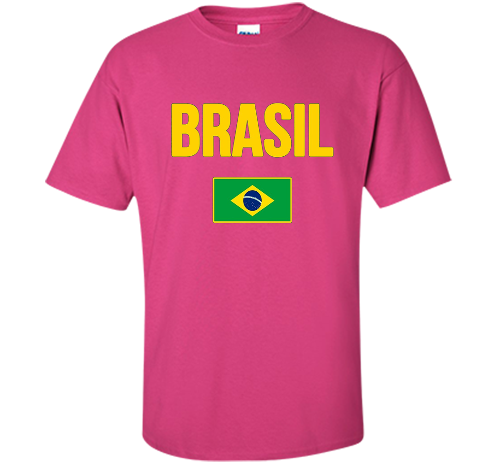 BRASIL T-shirt Brazilian National Country Flag Tee Camiseta cool shirt Heliconia