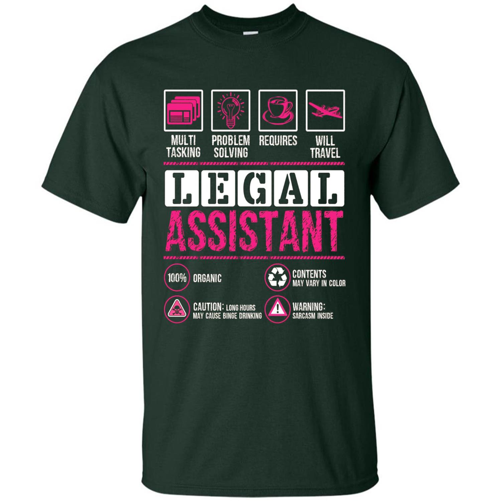 Legal Assistant T-shirt Funny Legal Assistant T-shirt Forest Green