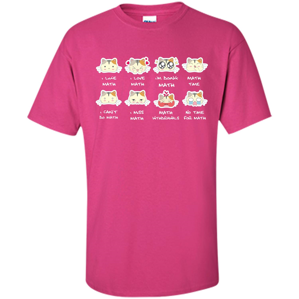 I Love Math T-shirt Cat Emotion Heliconia