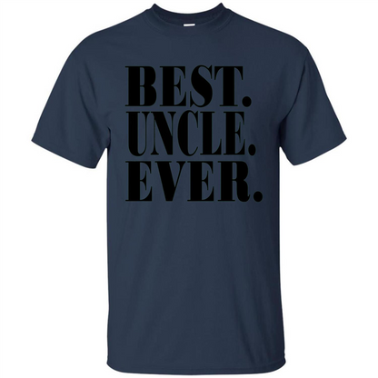Best Uncle Ever T-shirt Navy