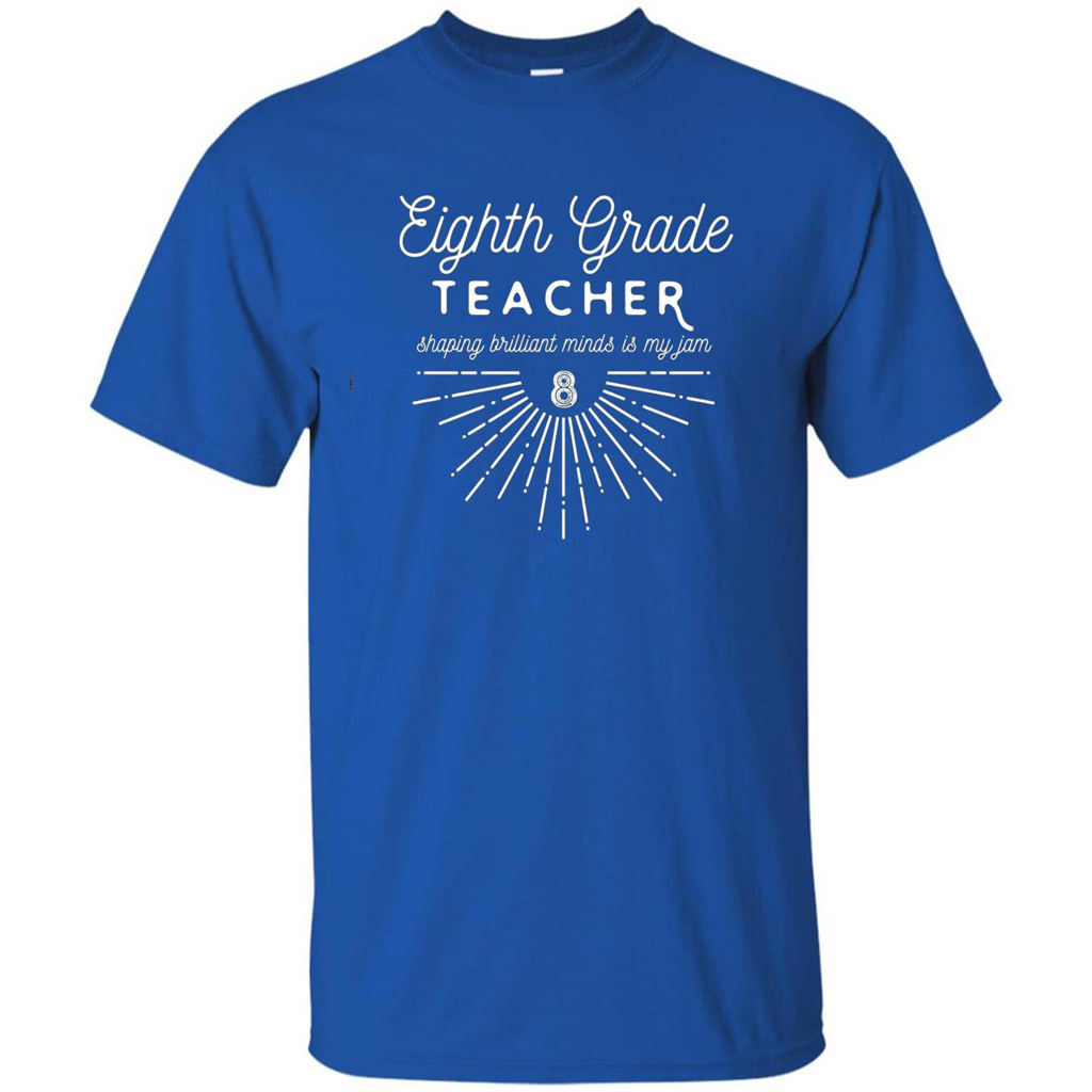Teacher T-Shirts by F5 Eighth Grade Teacher T-shirt Royal