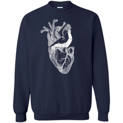 My Space T-shirt Heart T-shirt Navy