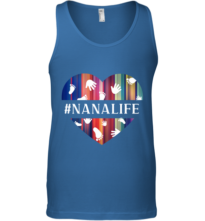 Hash Tag Nana Life Grandmom Shirt Tank Top Royal