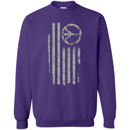 American Peace Flag T-shirt Patriotic Peace Sign Flag Shirt Purple
